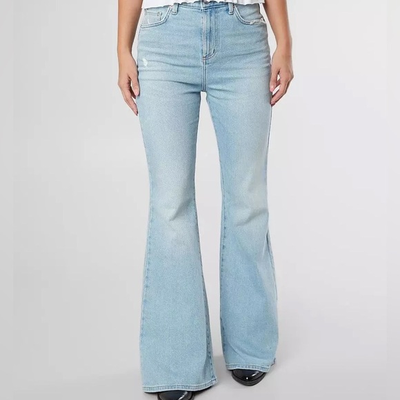 Lee Light Blue High-Rise Flare Jeans 25 - Picture 2 of 15
